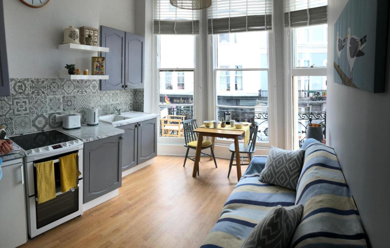 Striking Seaside One Bed Balcony Flat In Brighton Leilighet Eksteriør bilde